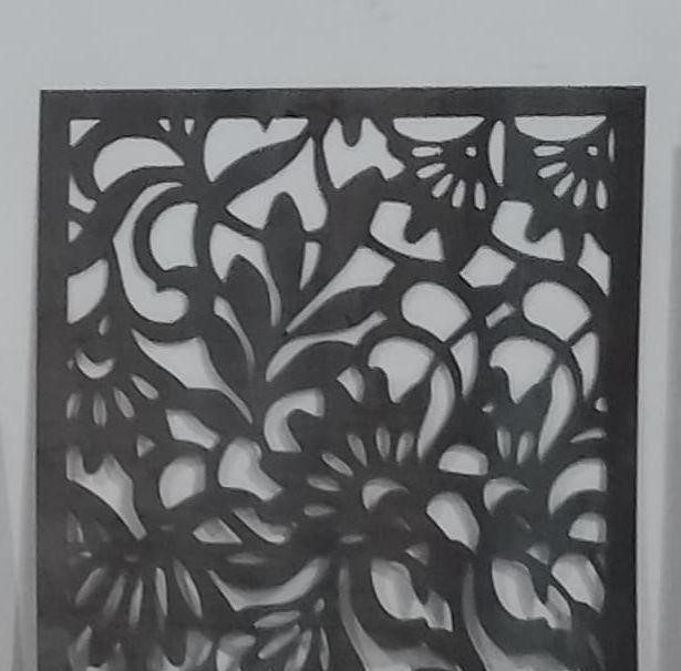 Chrysanthemum Panel laser-cut design