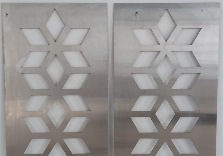 Diamond Star Gate laser-cut design