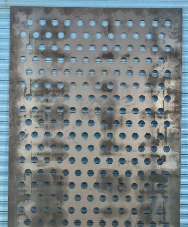Perforated Round (large) laser-cut design