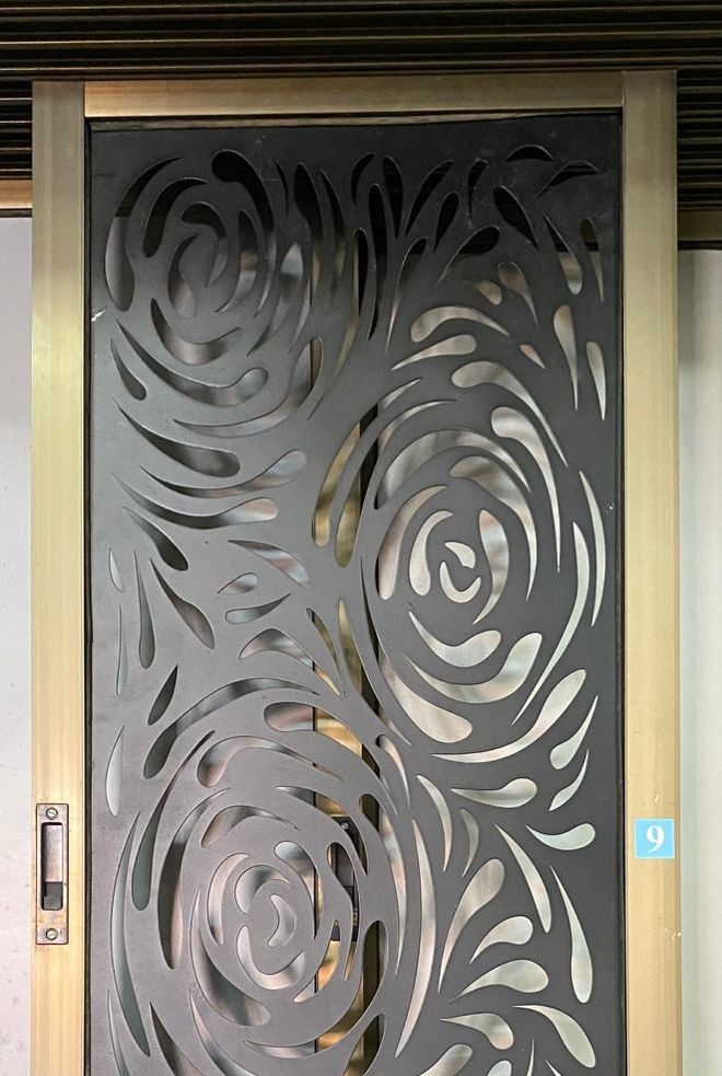 Rose Swirl laser-cut design