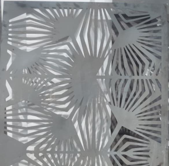 Star-Burst Gate laser-cut design