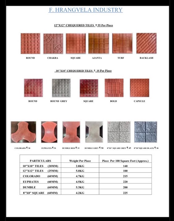 Catalogue — Tiles & Pavers